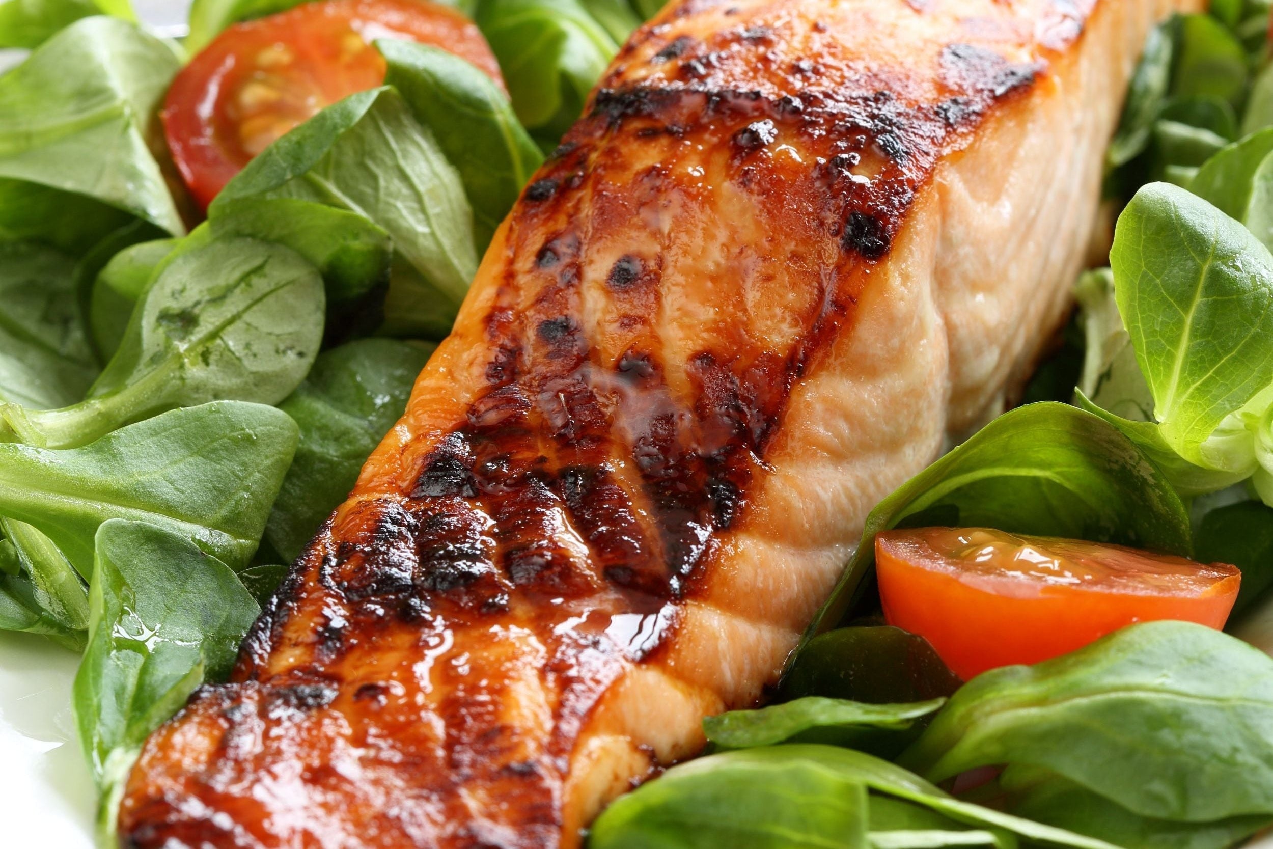 Sweet Bourbon Glazed Salmon