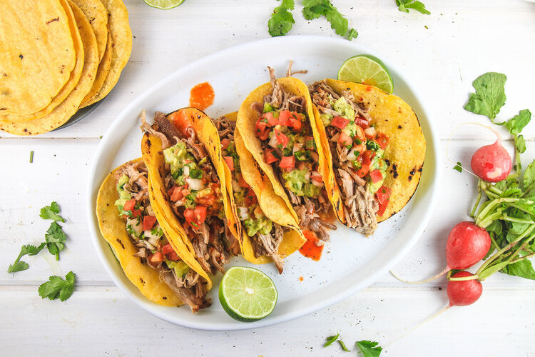 Pork Carnitas Tacos with Cherry Salsa