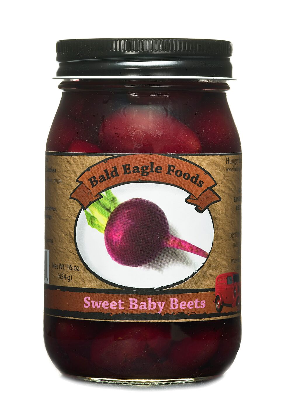 Sweet Baby Beets, 16 oz, Bald Eagle Foods small-batch pickled beets