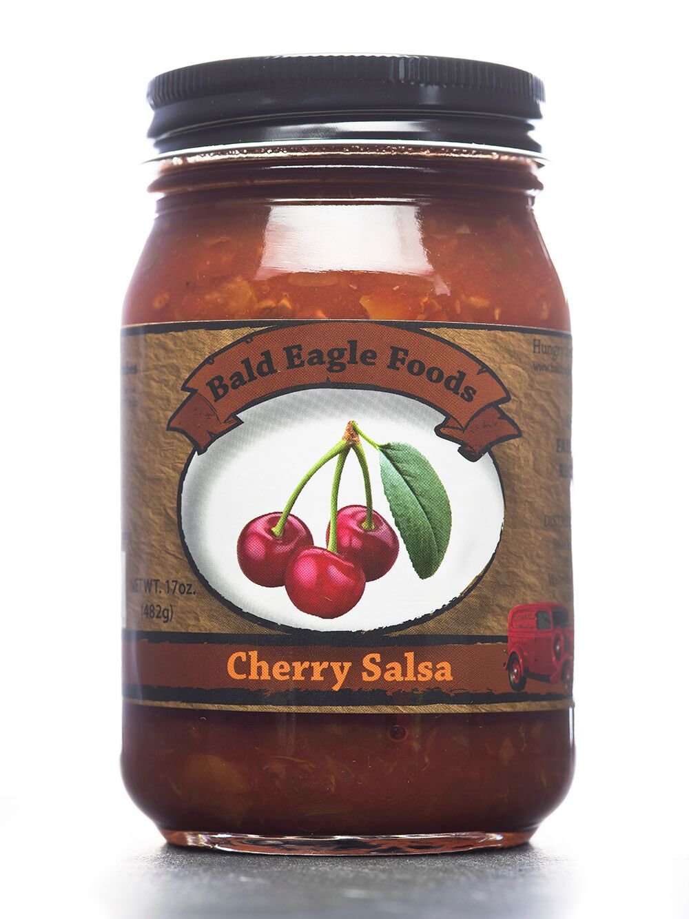 Cherry Salsa, 17 oz, Bald Eagle Foods small-batch salsa