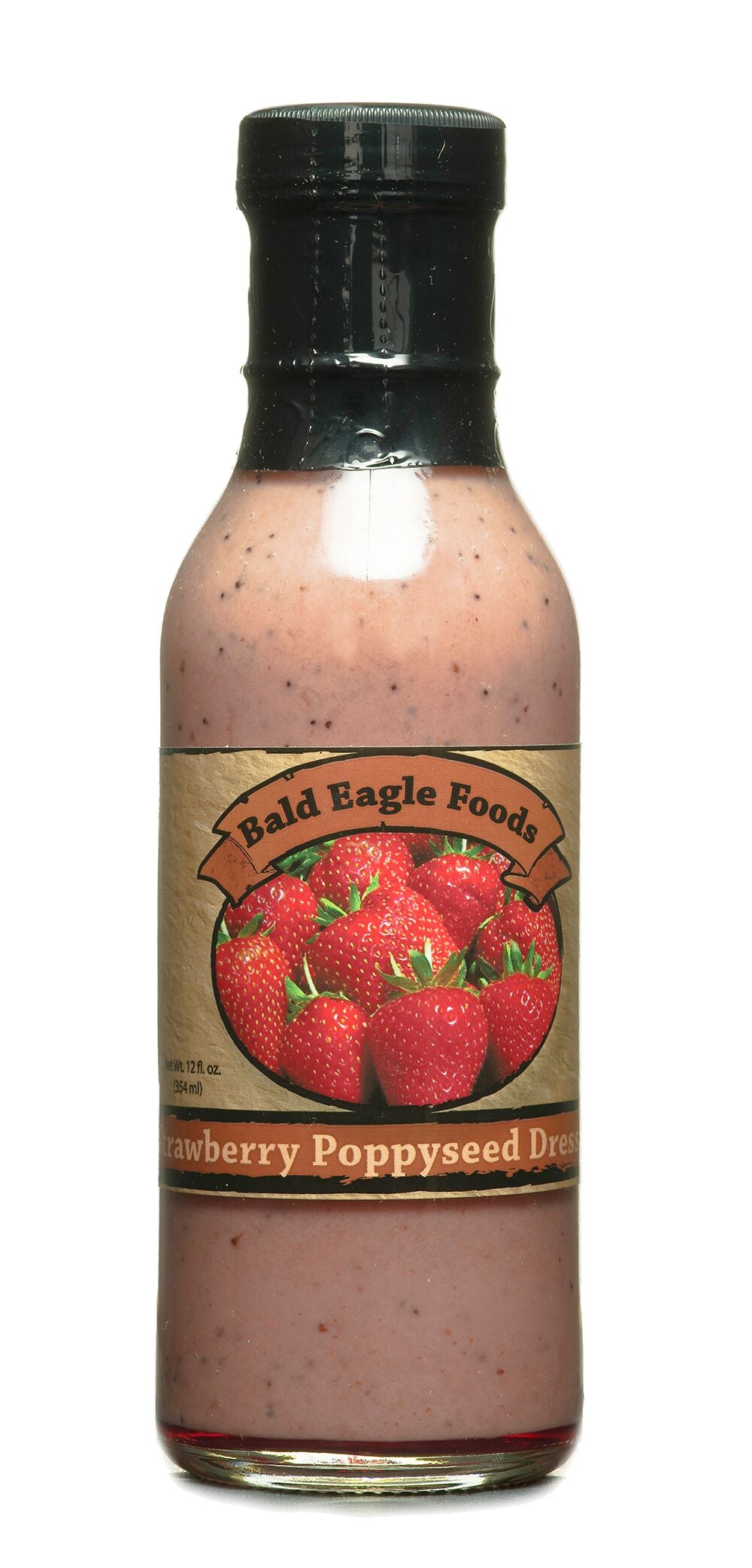 Strawberry Poppyseed Salad Dressing, 12 fl oz, Bald Eagle Foods small-batch dressing